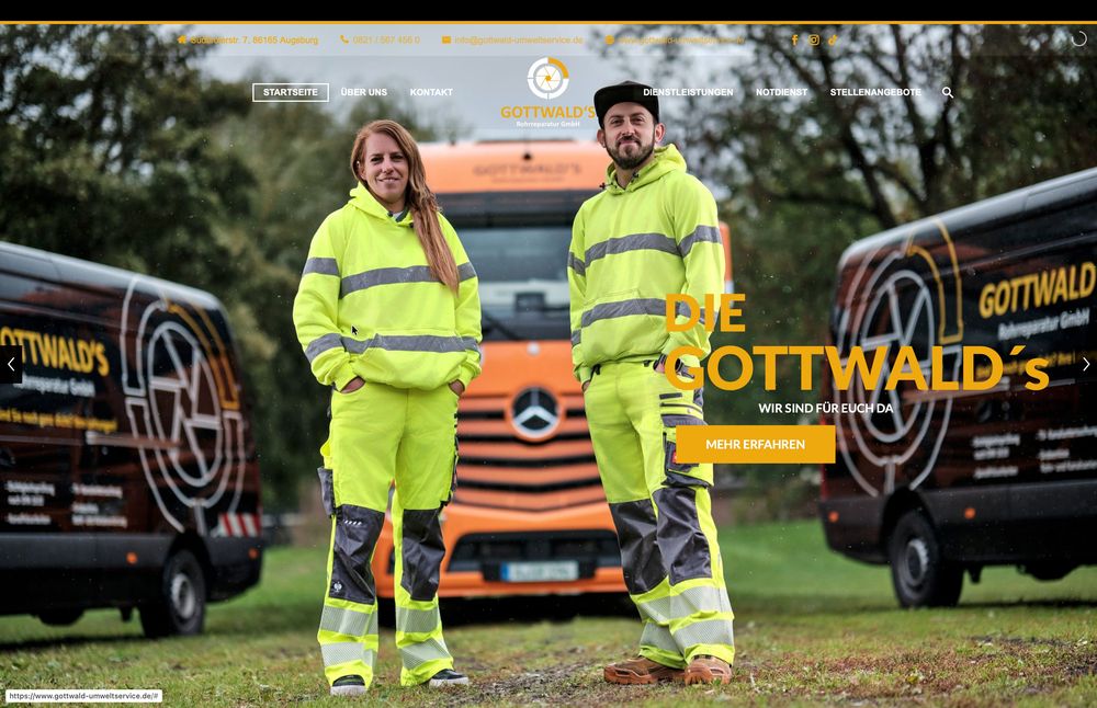 Gottwald Umweltservice Website